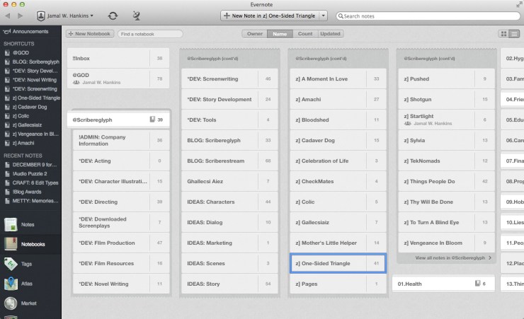 One-Sided Triangle Notebook
